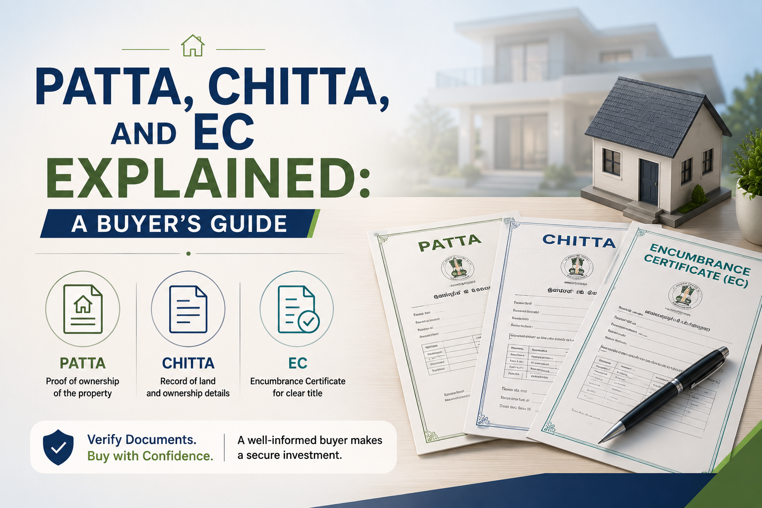 Patta, Chitta, and EC Explained: A Buyer's Guide